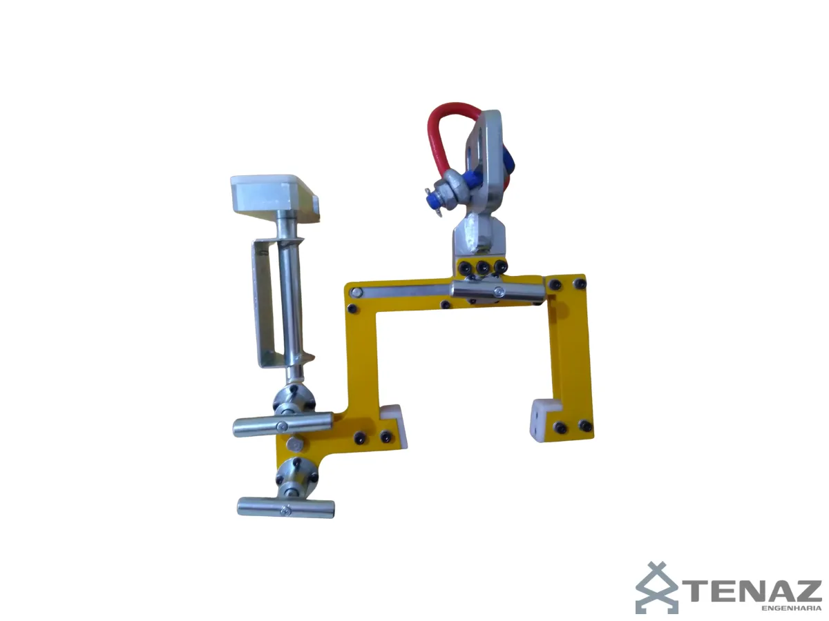 Solução de engenharia mecânica com dispositivo especial customizado para elevação de carga complexa